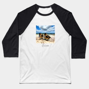 Believe - Digitalart Baby Ducks On A Sandy Beach Baseball T-Shirt